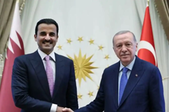 Erdoğan meets Qatar’s Emir Al Thani in Ankara