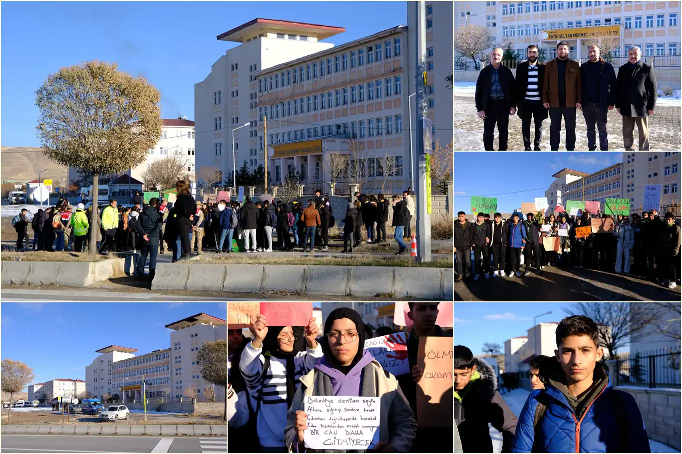 Van’da "ölüm yolu" olarak bilinen okul bölgesine çözüm için yetkililere çağrı