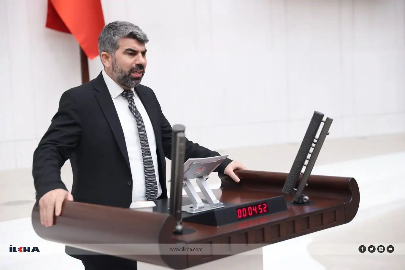 HÜDA PAR's Dinç calls for moral upliftment during budget debate at parliament