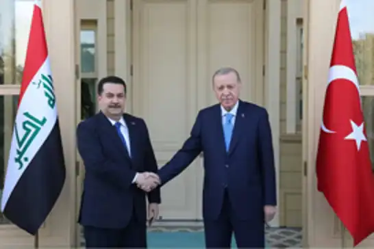 الرئيس أردوغان يبحث القضية السورية مع رئيس الوزراء العراقي