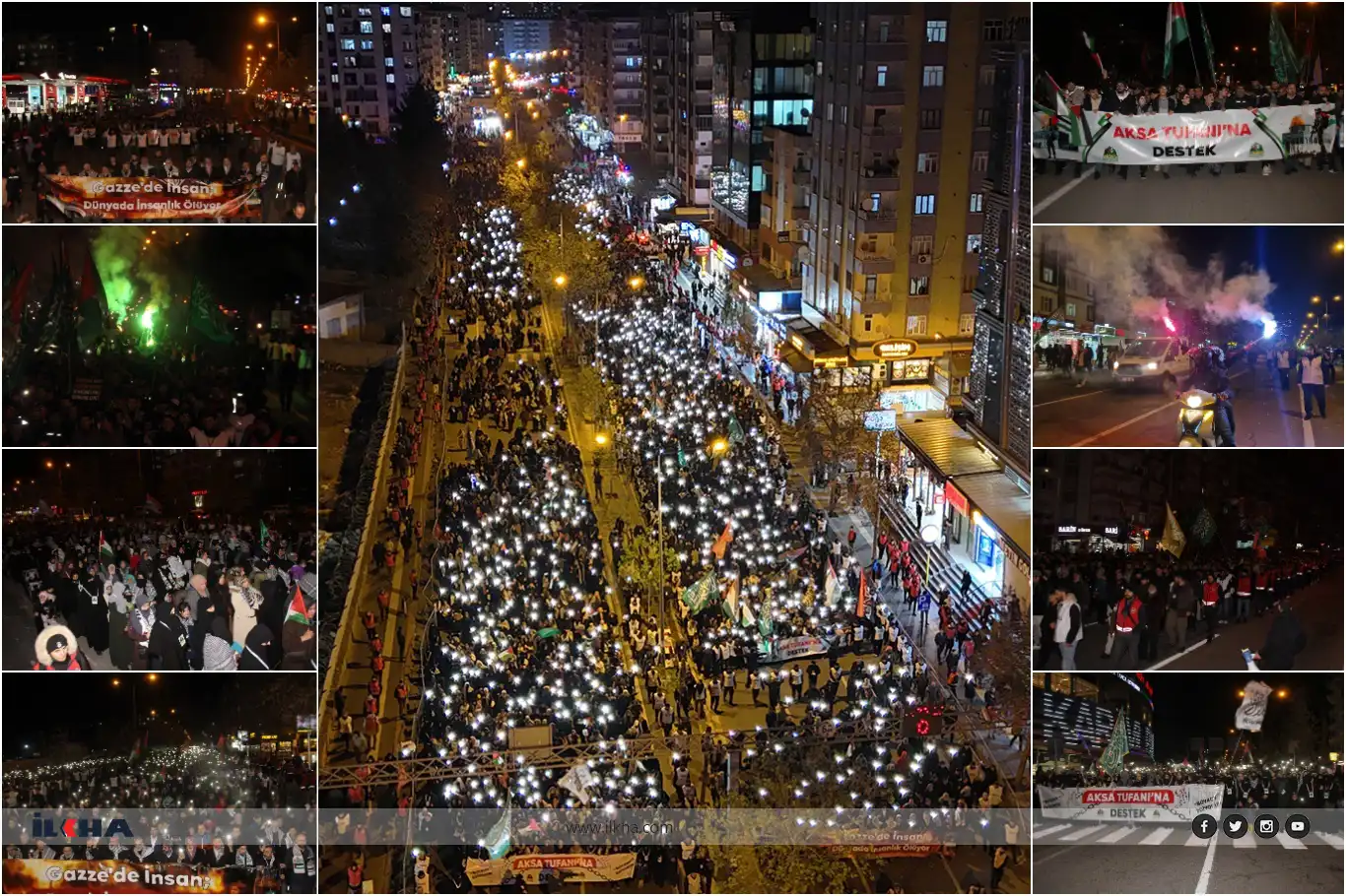 Thousands march in Diyarbakır to condemn Israeli genocide in Gaza