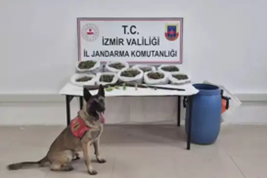 İzmir'de 4 kilogram esrar ele geçirildi