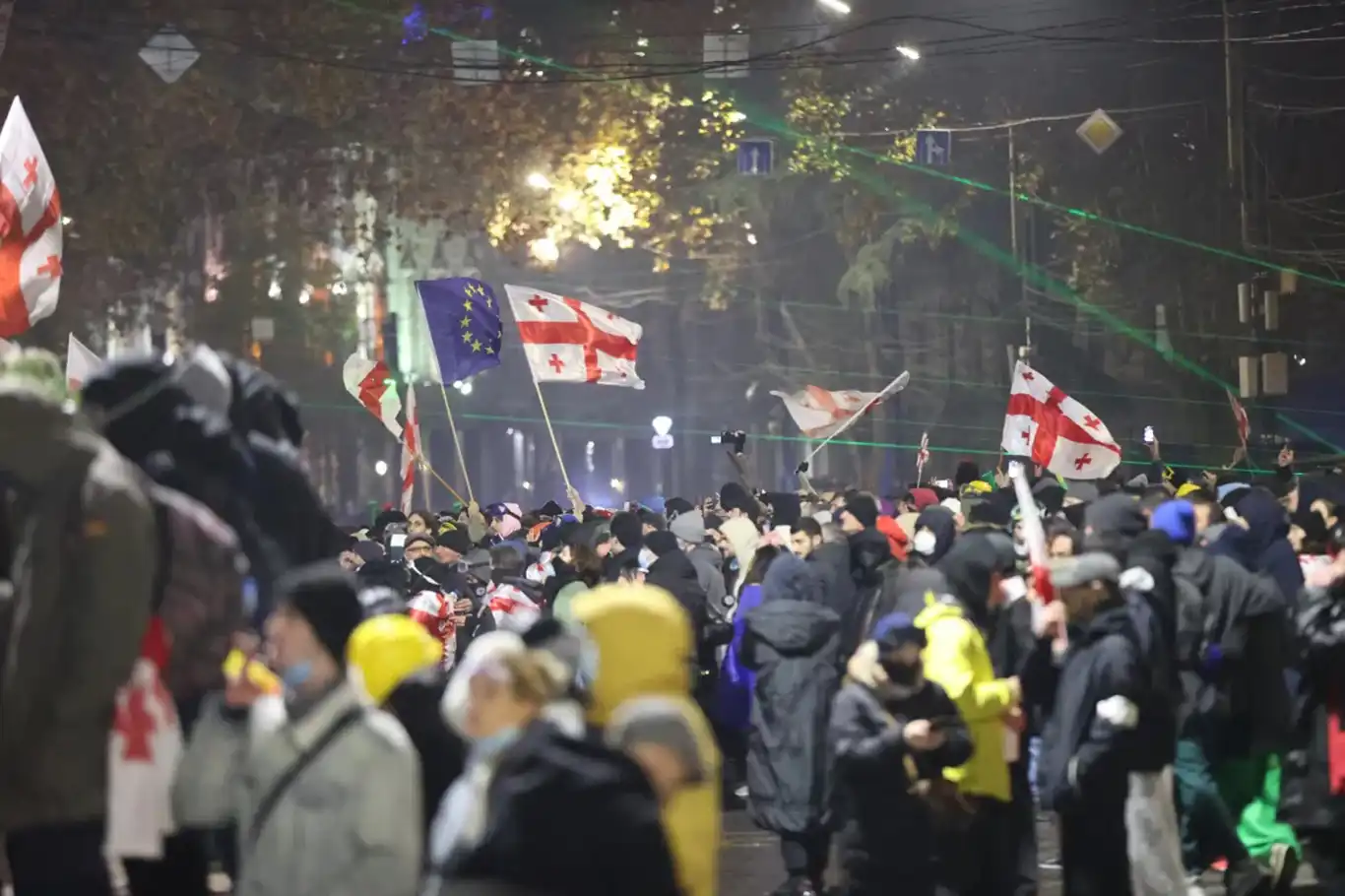 Protests continue in Georgia over EU accession talks suspension