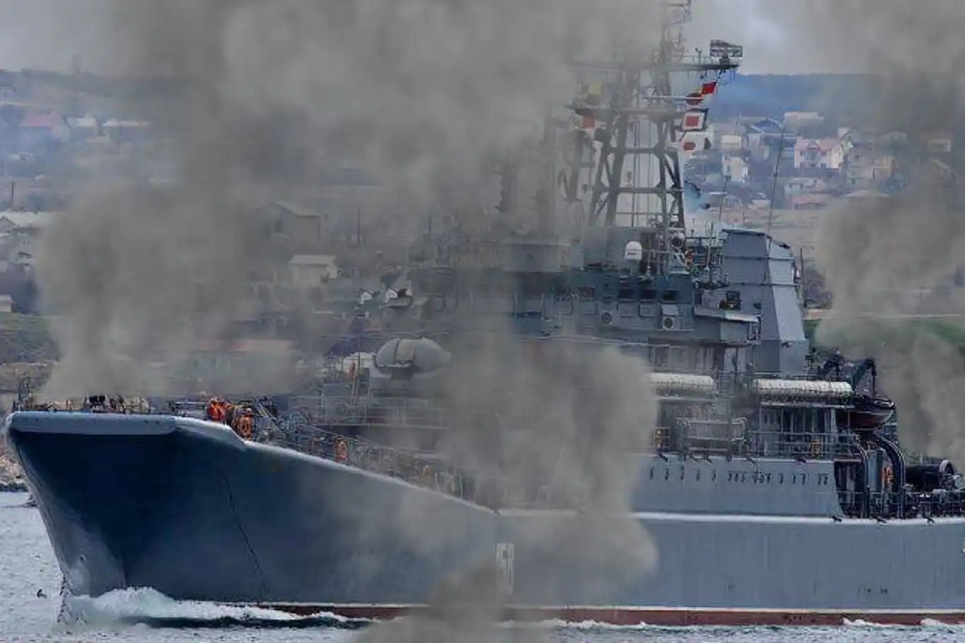 Ukrainian forces sink Russian landing ship Caesar Kunikov in Black Sea