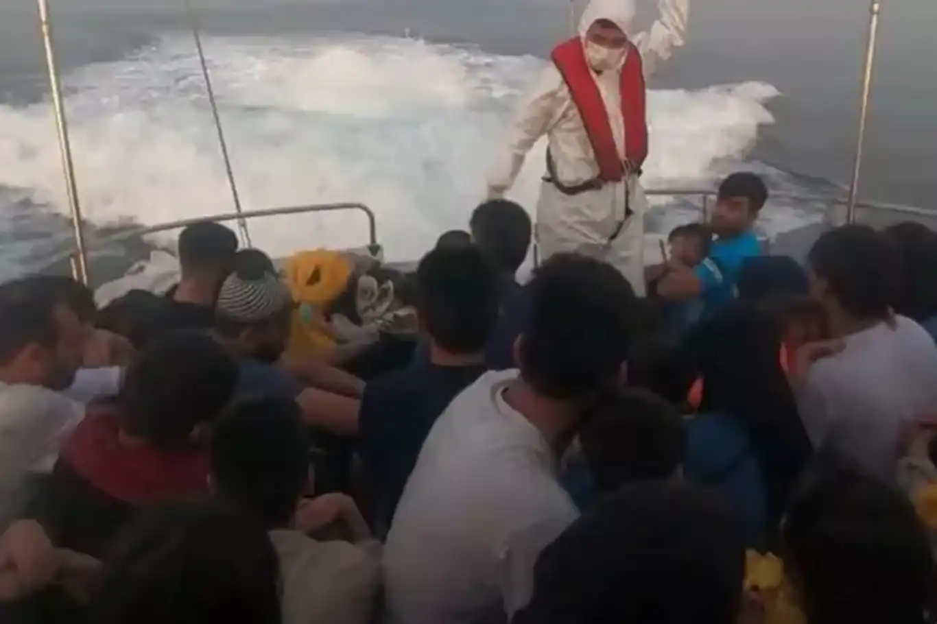 Turkish coast guard rescues 49 irregular migrants adrift off Ayvacık coast
