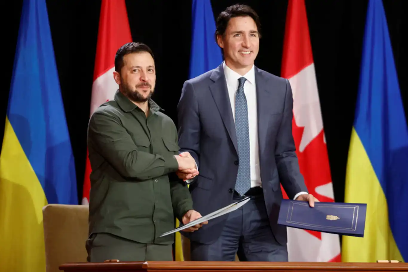 Ukraine inks long-term security deal with Canada