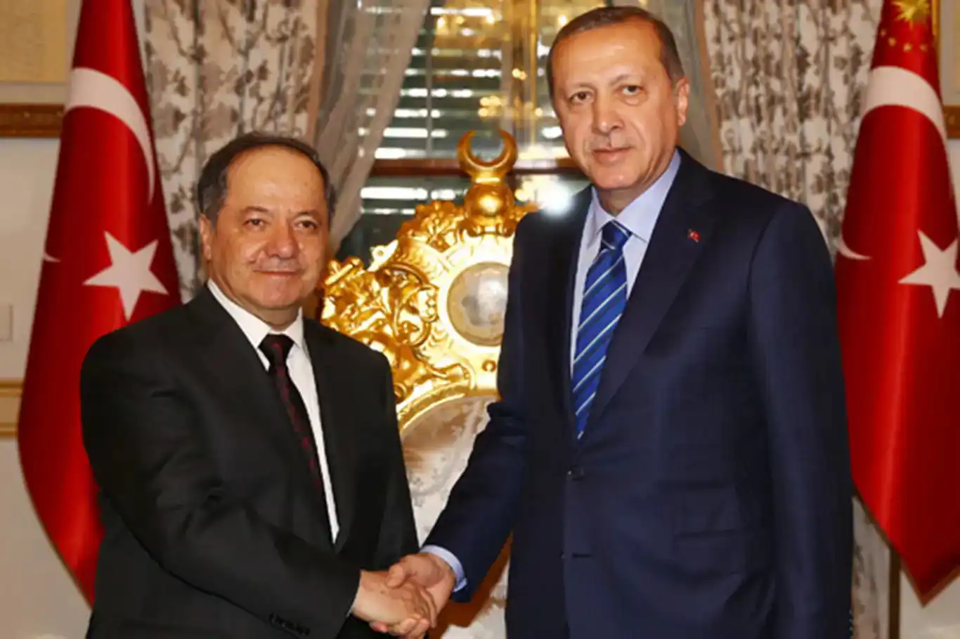 الرئيس أردوغان يبعث برقية تعزيةٍ إلى مسعود بارزاني