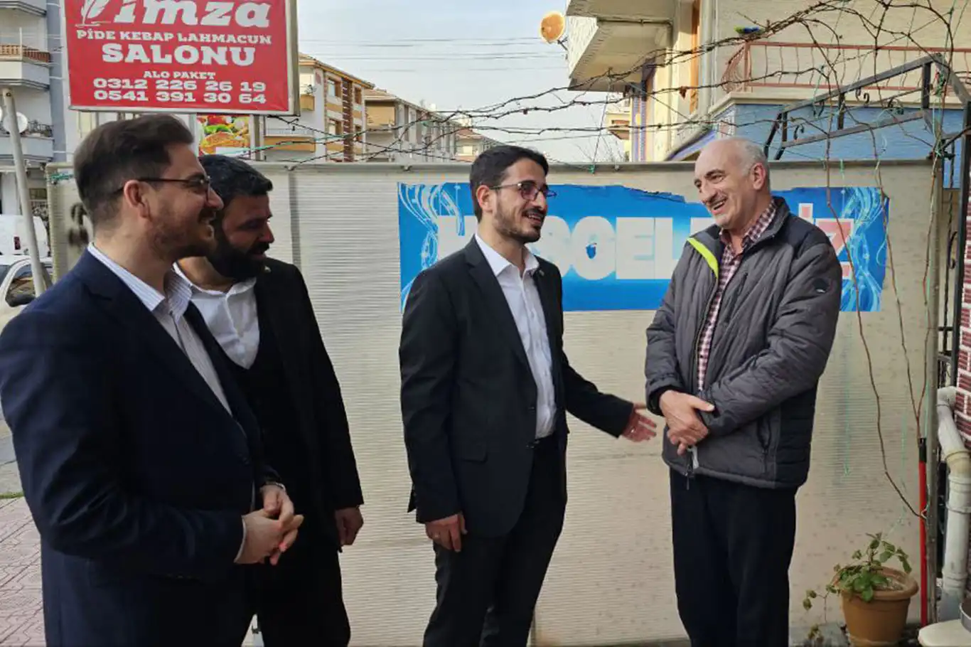 HÜDA PAR Etimesgut Belediye Başkan Adayı Yunus Yılmaz'dan esnaf ziyareti