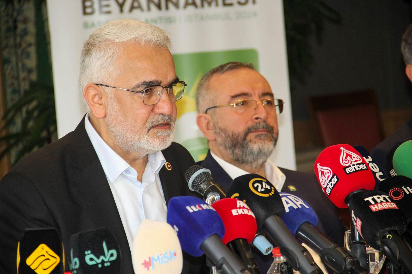 HÜDA PAR Genel Başkanı Yapıcıoğlu "Gazze Beyannamesi"ni kamuoyuyla paylaştı