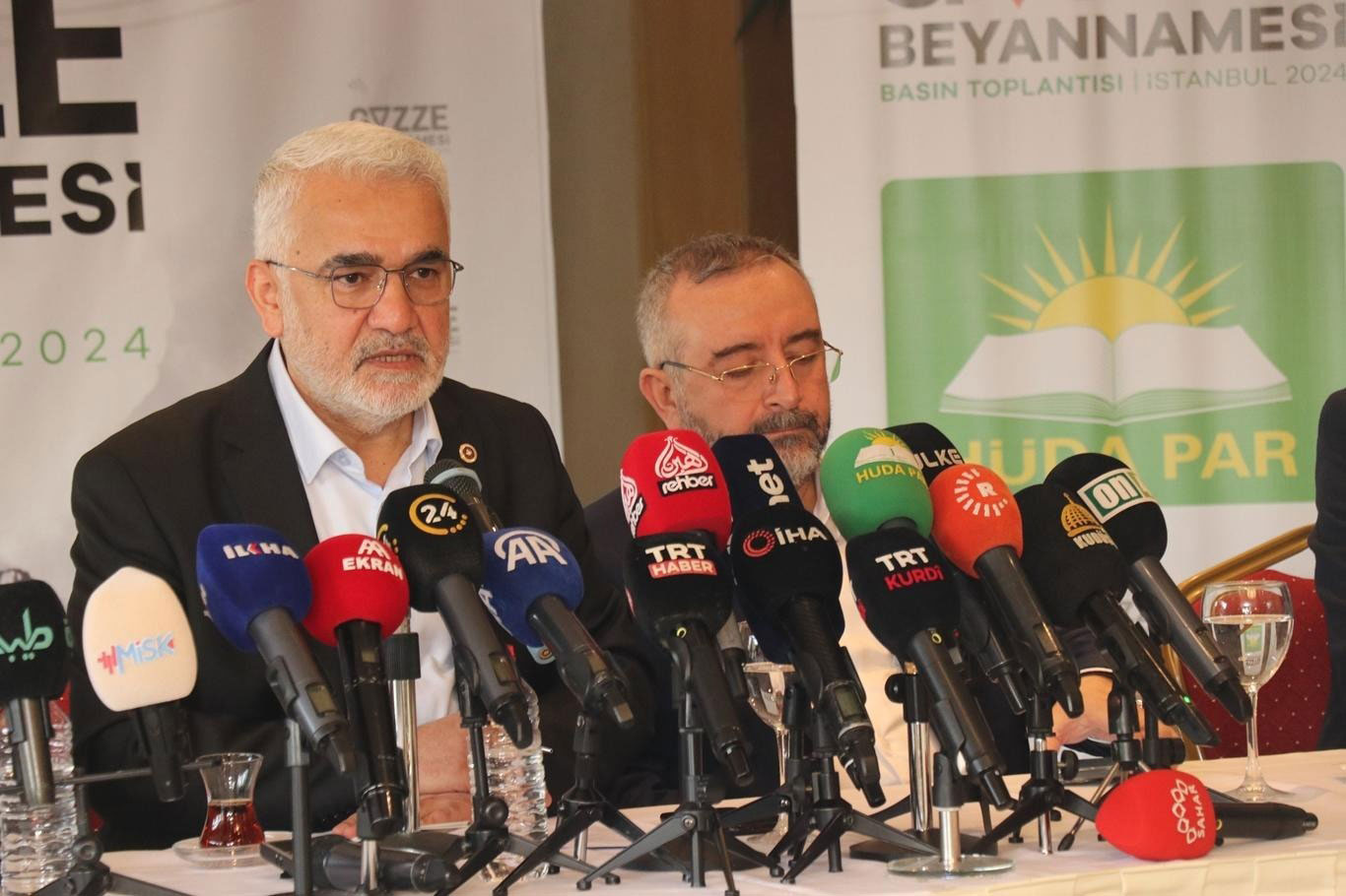 HÜDA PAR Genel Başkanı Yapıcıoğlu "Gazze Beyannamesi"ni kamuoyuyla paylaştı