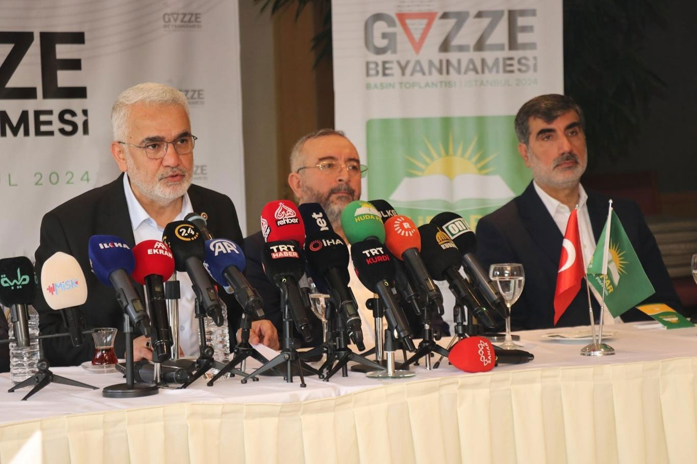 HÜDA PAR Genel Başkanı Yapıcıoğlu "Gazze Beyannamesi"ni kamuoyuyla paylaştı