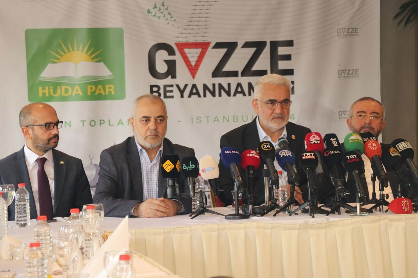 HÜDA PAR Genel Başkanı Yapıcıoğlu "Gazze Beyannamesi"ni kamuoyuyla paylaştı