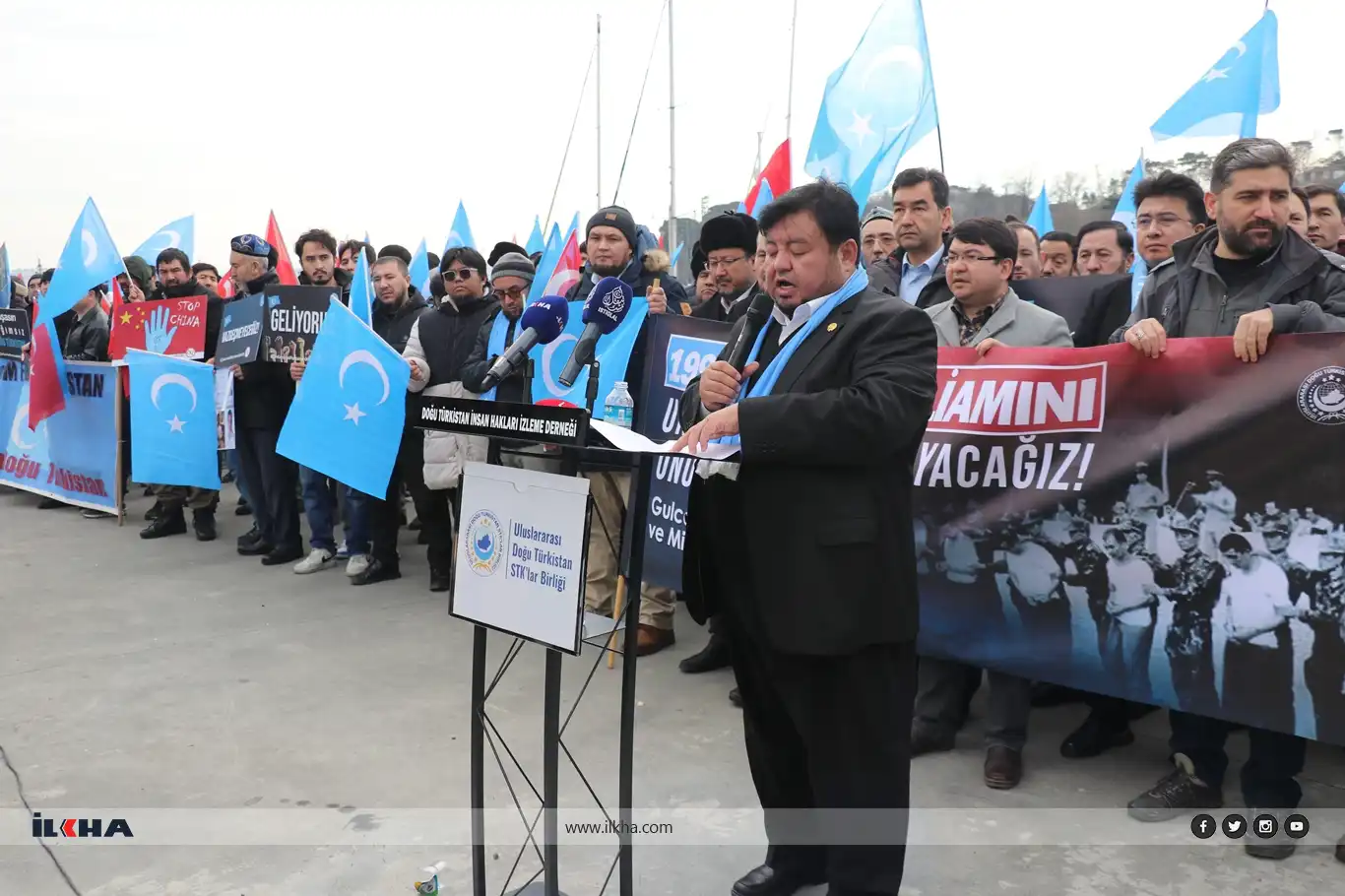 Protest in Istanbul demands accountability for Ghulja Massacre in East Turkistan
