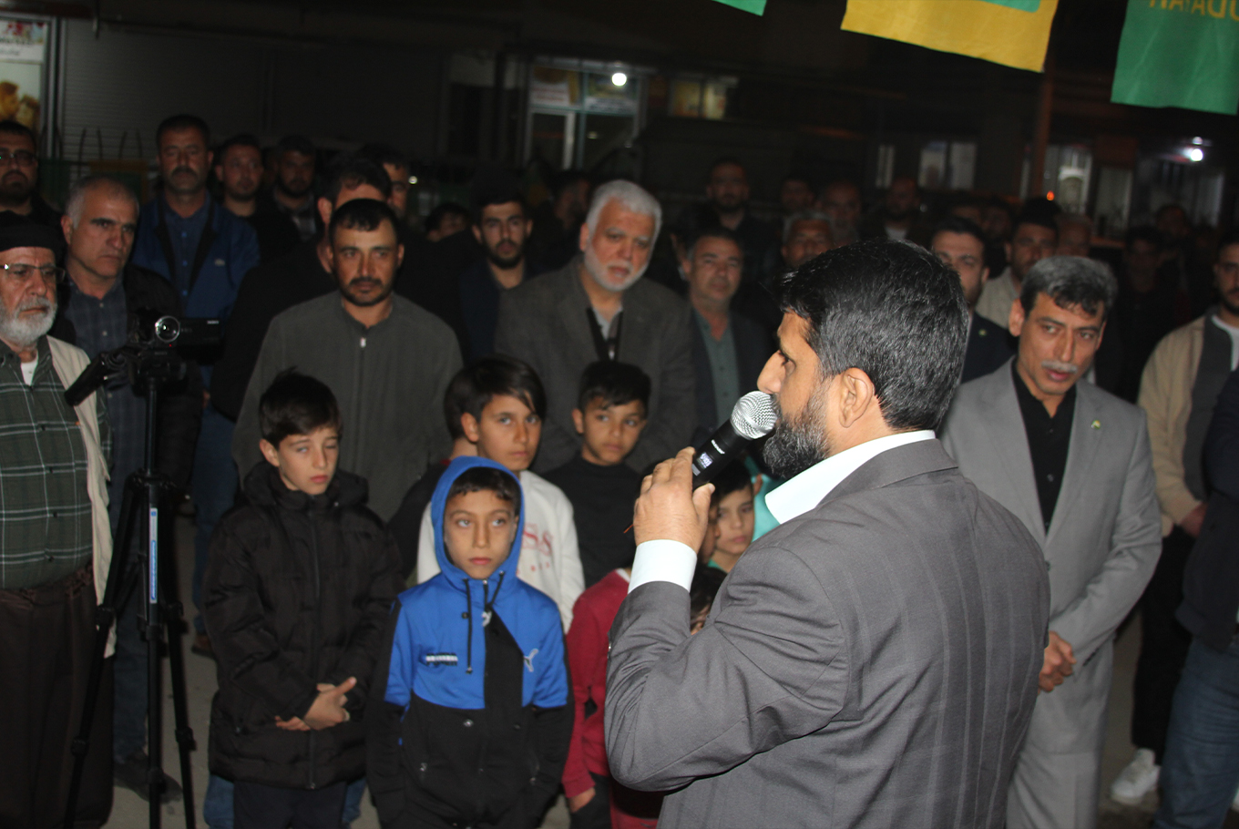 HÜDA PAR Yüreğir Belediye Başkan adayı Temur'dan seçim lokali açılışı