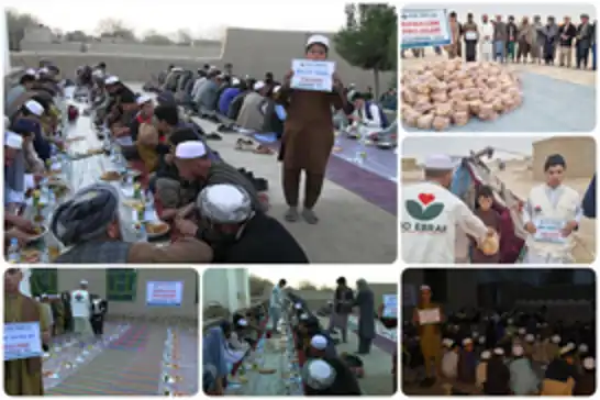 IHO EBRAR Afganistan'da yüzlerce kişiye iftar yemeği dağıttı