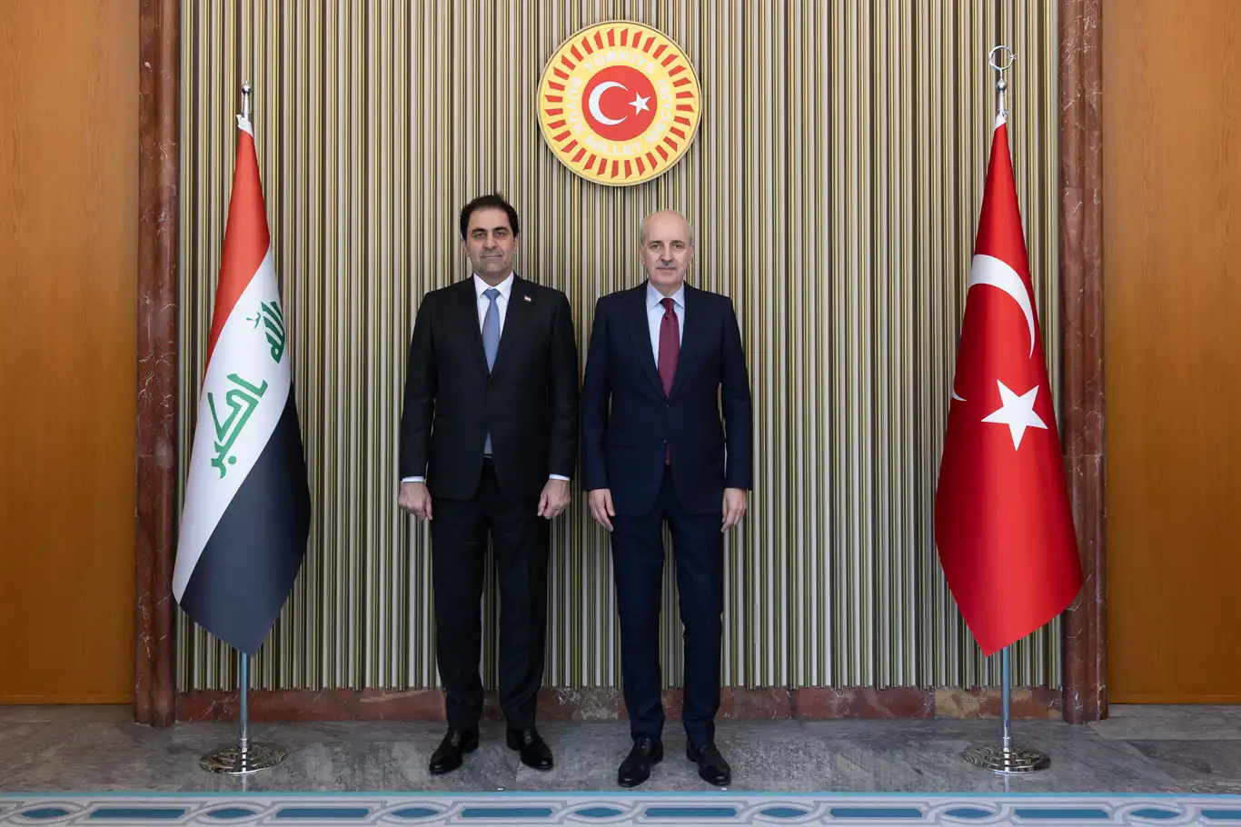 TBMM Başkanı Kurtulmuş, Irak Temsilciler Meclisi Başkanvekili Mendelavi ile görüştü