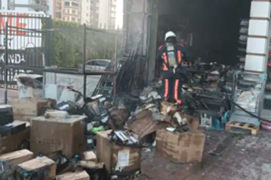 Malatya'da iş yeri yangını 