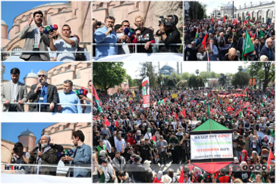 هزاران نفر در استانبول برای آزادی قدس راهپیمایی کردند