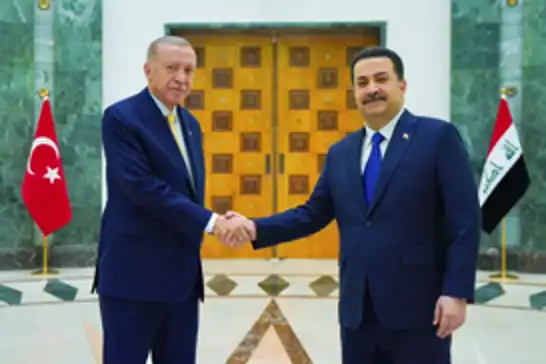 متحدثاً عن الاتفاقيات التي وقعت اليوم في العراق الرئيس التركي أردوغان : الاتفاقيات التي وقعناها ستشكل نقطة تحول جديدة في العلاقات التركية العراقية.