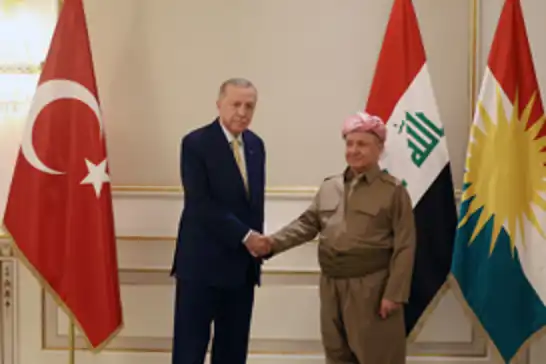 Cumhurbaşkanı Erdoğan, Mesut Barzani ile görüştü