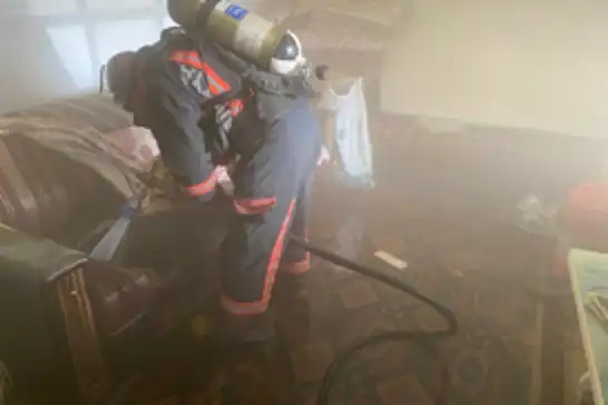 Malatya’da maddi hasarlı ev yangını