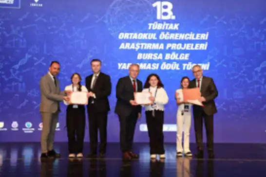 TÜBİTAK ortaokul öğrencileri proje yarışması Bursa'da sonuçlandı