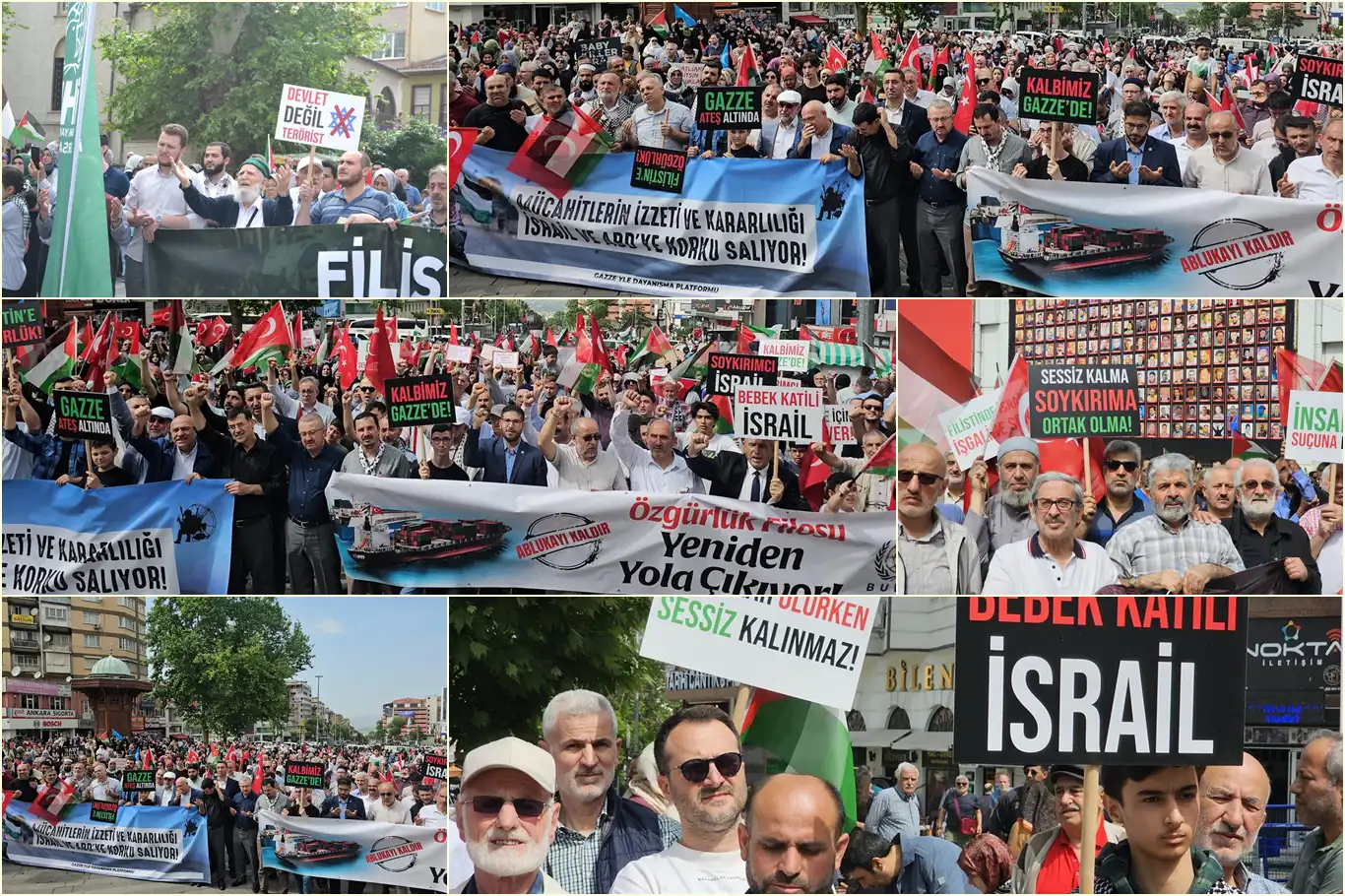 Bursa'da "Ablukayı Kaldır Gazze'yi Unutma" etkinliği yapıldı