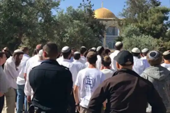 المستوطنون الصهاينة يقتحمون المسجد الأقصى