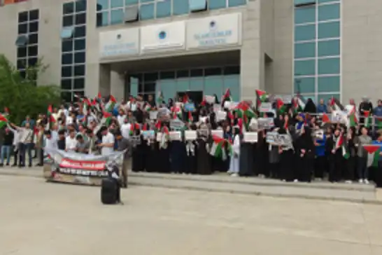 Öğrenci ve akademisyenlerden ABD'deki öğrencilerin Gazze eylemlerine destek