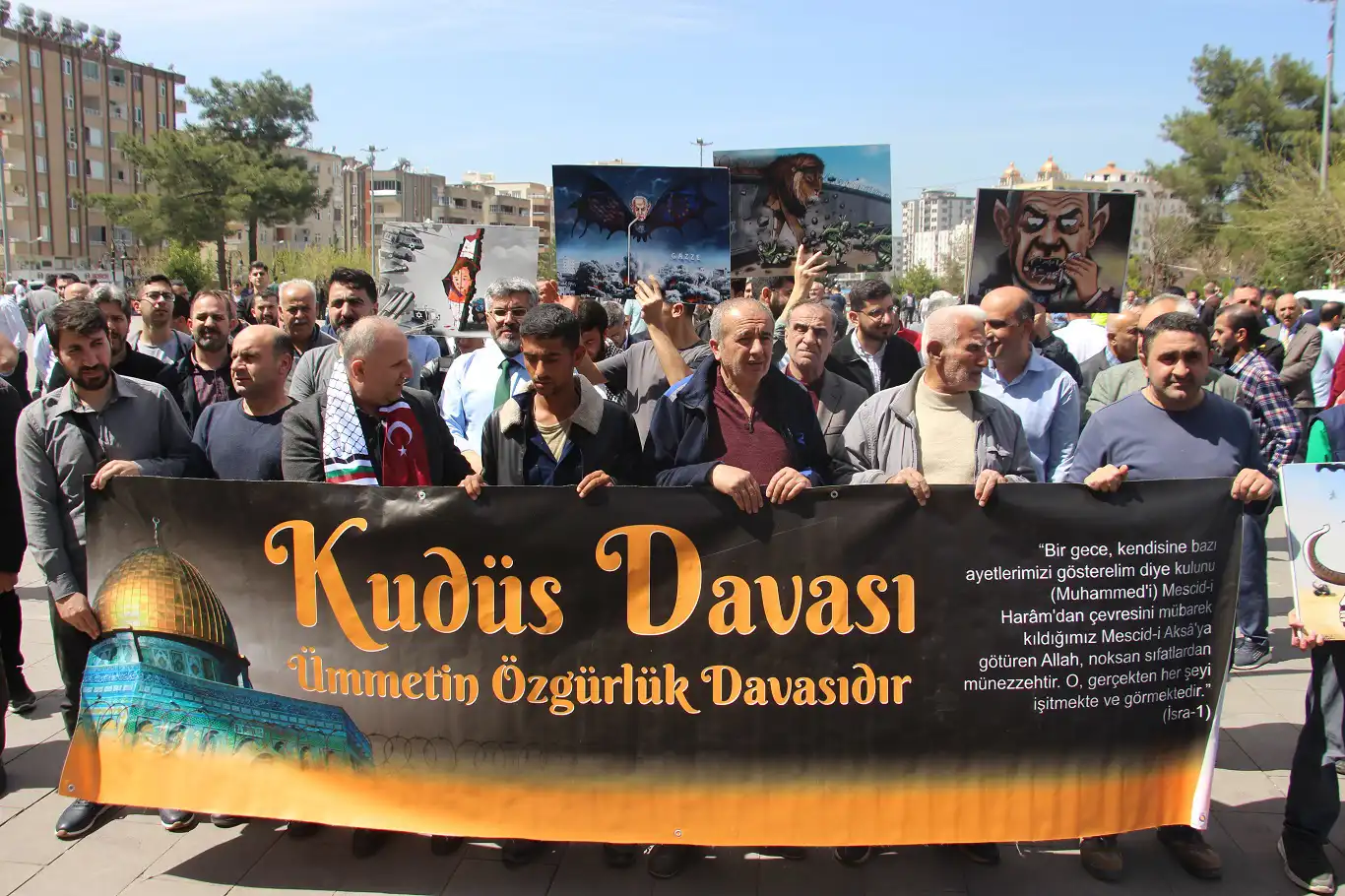 Mardin’de Dünya Kudüs Günü münasebetiyle basın açıklaması düzenlendi