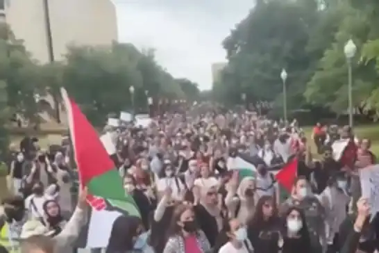 استمرار المظاهرات الداعمة لغزة في جامعات الولايات المتحدة الأمريكية