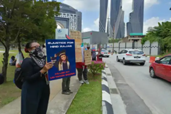 Pro-Palestinian protesters rally against arms manufacturers at Malaysia Defense Exhibition ‘24