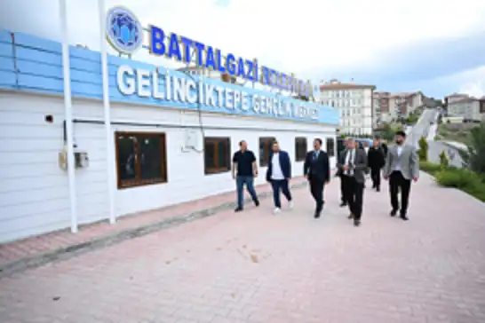 Battalgazi Belediye Başkanı Taşkın, Gelinciktepe Gençlik Merkezi’nde incelemelerde bulundu