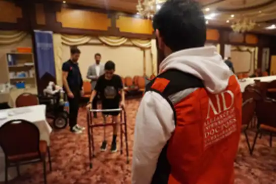 AID Uluslararası Doktorlar Derneği'nden Gazzeli yaralılara protez desteği