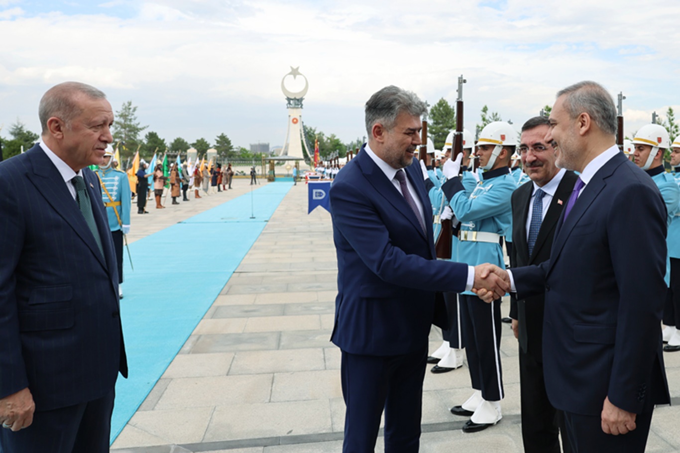 Romanya Başbakanı Ciolacu Cumhurbaşkanlığı Külliyesinde Romanya Başbakanı Ciolacu Cumhurbaşkanlığı Külliyesinde