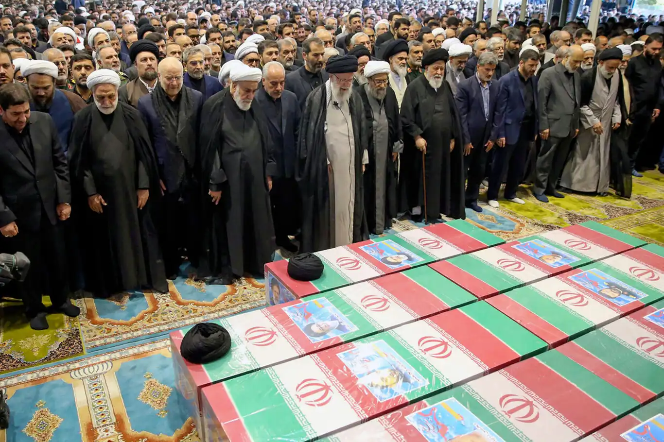 Supreme Leader leads funeral prayers for Iranian President Raisi  in Tehran