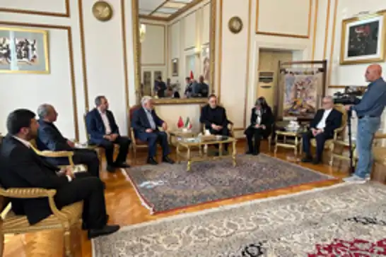 HÜDA PAR Genel Başkanı Yapıcıoğlu'ndan İran Büyükelçiliği'ne taziye ziyareti