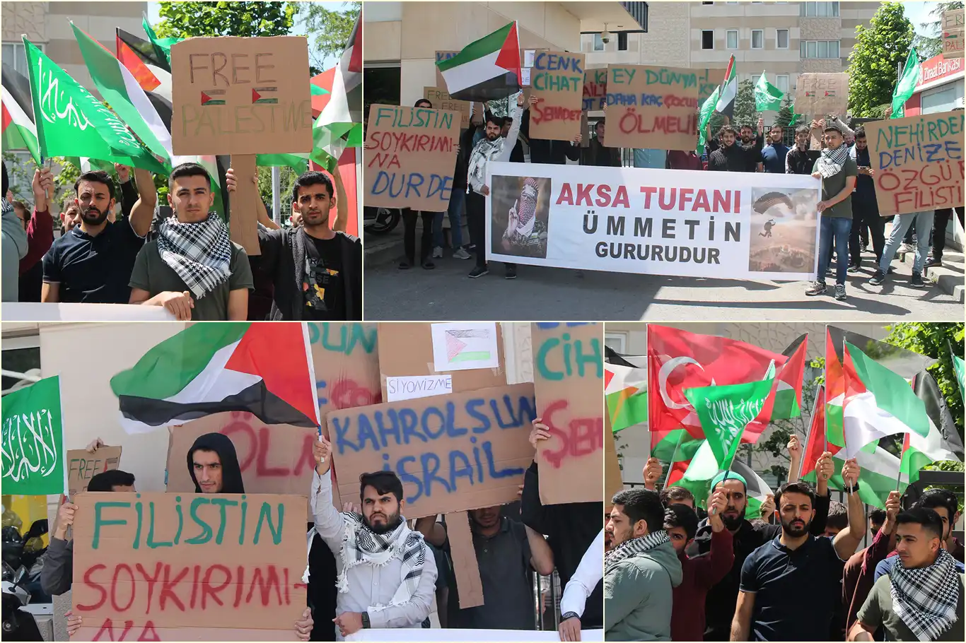 KYK Mimar Sinan Yurdu öğrencilerinden Gazze’ye destek: Özgür bir Filistin, özgür bir İslam coğrafyasının çimentosu olacaktır