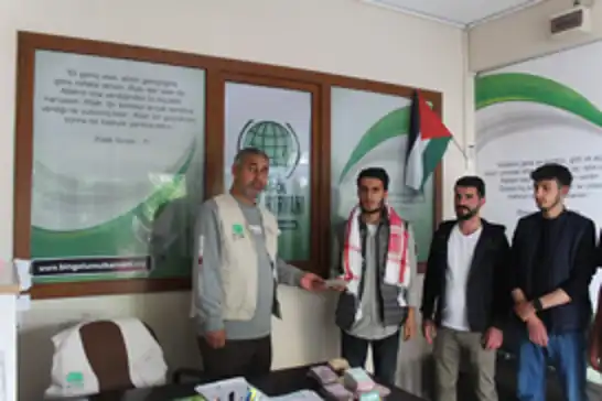 Bingöl Üniversitesi öğrencileri, Filistin için 81 bin TL bağışladı