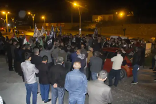 Bitlis'te Gazze için konvoy ve basın açıklaması yapıldı