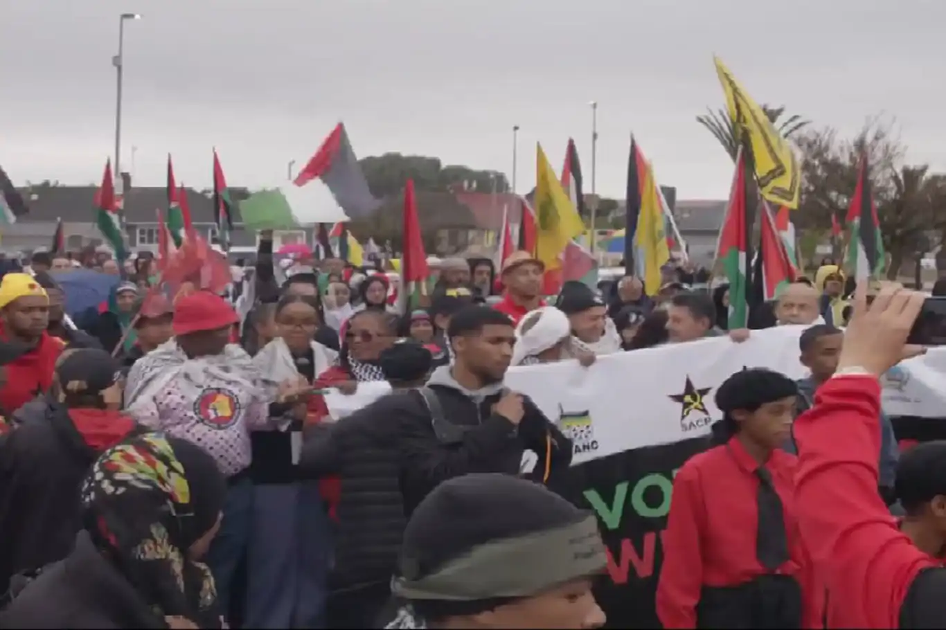 مواطنو جنوب أفريقيا يخرجون إلى الشوارع دعماً فلسطين