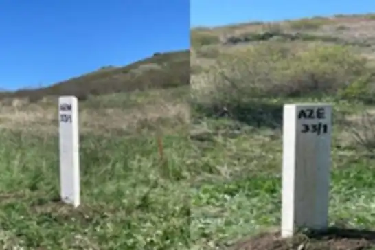 Azerbaycan-Ermenistan arasında sınır taşı dikimi sürüyor