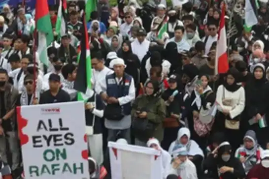 Endonezya'da Gazze'deki soykırım protesto edildi
