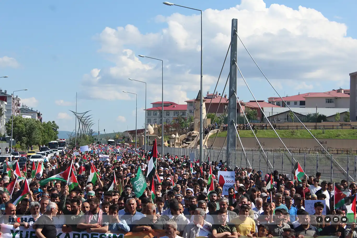 Thousands march in Bingöl to condemn Israeli genocide in Gaza