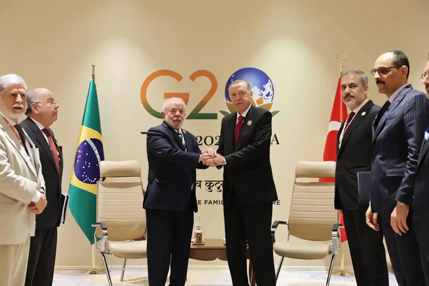 الرئيس أردوغان يلتقي بنظيره البرازيلي في إيطاليا