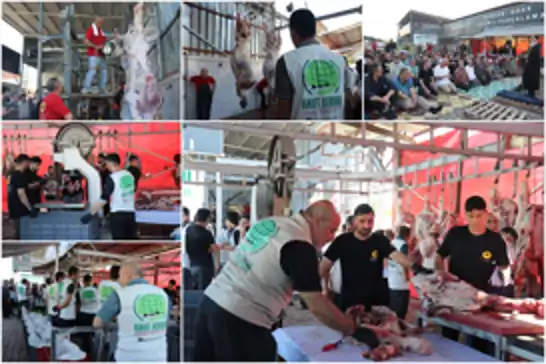 Umut Kervanı İstanbul'da kurban organizasyonu düzenledi