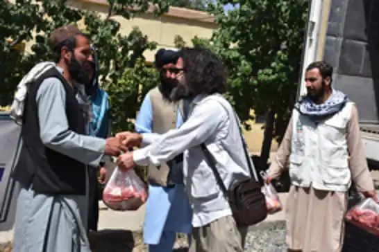 Avrupa Yetim Eli'nden Afganistan'da kurban organizasyonu