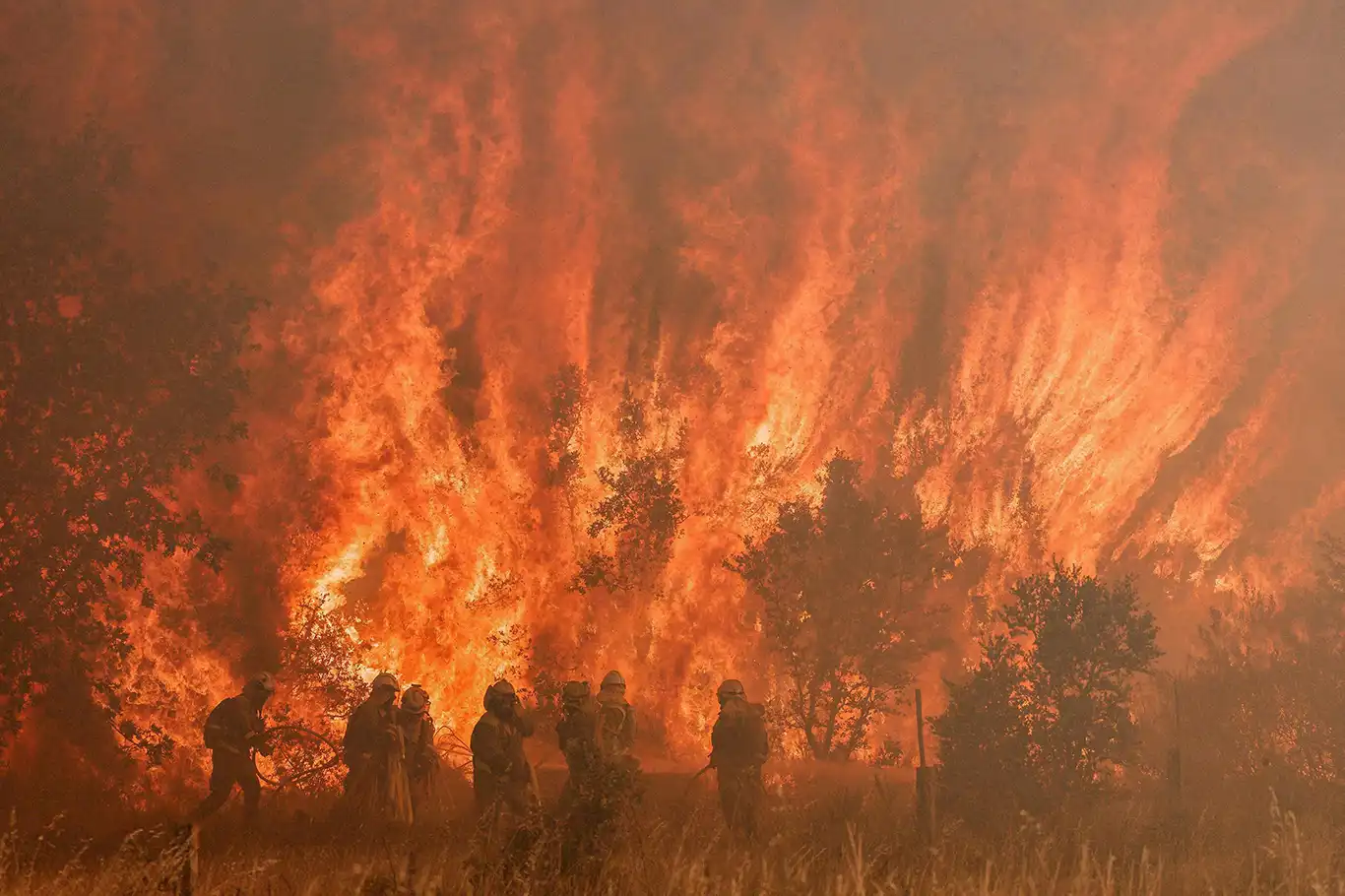 Yunanistan'da yangın nedeniyle yerleşim yerleri tahliye edildi