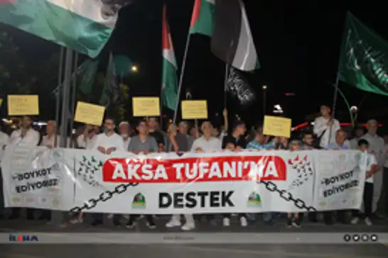 Prophet’s Lovers Foundation holds rally in Diyarbakır in support of Palestine