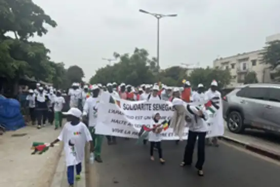 السنغال تخرج مسيرة داعمة للقضية الفلسطينية